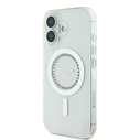 Guess Apple iPhone 16 hardcase IML Rhinestones MagSafe white