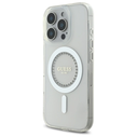 Guess Apple iPhone 16 Pro Max hardcase IML Rhinestones MagSafe white