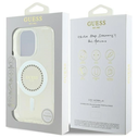 Guess Apple iPhone 16 Pro Max hardcase IML Rhinestones MagSafe white