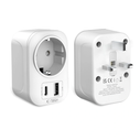 Tech-Protect TA100 Travel Adapter UK / EU White