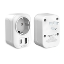Tech-Protect TA100 Travel Adapter US / EU White