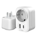 Tech-Protect TA100 Travel Adapter US / EU White