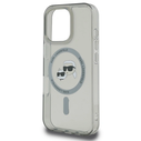 Karl Lagerfeld Apple iPhone 16 Pro hardcase IML Metal Karl&Choupette Head MagSafe black