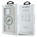 Karl Lagerfeld Apple iPhone 16 Pro hardcase IML Metal Karl&Choupette Head MagSafe black