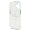 Karl Lagerfeld Apple iPhone 16 Plus hardcase IML Metal Karl&Choupette Head MagSafe white