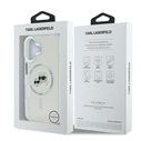 Karl Lagerfeld Apple iPhone 16 Plus hardcase IML Metal Karl&Choupette Head MagSafe white
