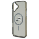 Karl Lagerfeld Apple iPhone 16 Plus hardcase IML Metal Karl&Choupette Head MagSafe black