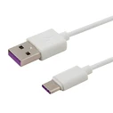 Καλώδιo USB Savio type C 5A, 1m CL-126 White