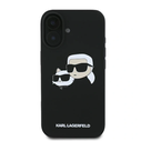 Karl Lagerfeld Apple iPhone 16 hardcase Silicone Double Heads Print MagSafe black