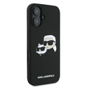 Karl Lagerfeld Apple iPhone 16 hardcase Silicone Double Heads Print MagSafe black