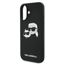 Karl Lagerfeld Apple iPhone 16 hardcase Silicone Double Heads Print MagSafe black