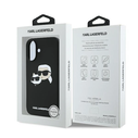 Karl Lagerfeld Apple iPhone 16 hardcase Silicone Double Heads Print MagSafe black