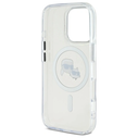 Karl Lagerfeld Apple iPhone 16 Pro Max hardcase IML Metal Karl&Choupette Head MagSafe white