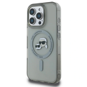Karl Lagerfeld Apple iPhone 16 Pro Max hardcase IML Metal Karl&Choupette Head MagSafe black