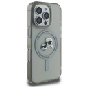 Karl Lagerfeld Apple iPhone 16 Pro Max hardcase IML Metal Karl&Choupette Head MagSafe black