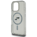 Karl Lagerfeld Apple iPhone 16 Pro Max hardcase IML Metal Karl&Choupette Head MagSafe black