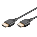 Καλώδιο HDMI Goobay 75298 με Ethernet, Slim, 8K/60Hz, 48 Gbps, 1M, Μαύρο