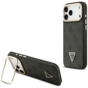 Guess 4G PU Triangle Logo & Stand Camera MagSafe Apple iPhone 17 Pro Max black