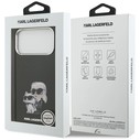 Karl Lagerfeld IML Aquarelle Karl & Choupette & Logo MagSafe Apple iPhone 17 Pro black