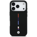 BMW M Silicon Tricolor Line MagSafe for Apple iPhone 17 Pro black