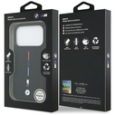 BMW M Silicon Tricolor Line MagSafe for Apple iPhone 17 Pro black