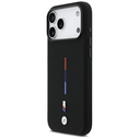 BMW M Silicon Tricolor Line MagSafe for Apple iPhone 17 Pro Max black