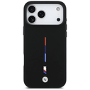 BMW M Silicon Tricolor Line MagSafe for Apple iPhone 17 Pro Max black