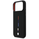 BMW M Silicon Tricolor Line MagSafe for Apple iPhone 17 Pro Max black