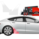 GrizzGlass BodyShield Wheel Arch Protection Film Tesla Model S (2023-2025) [4in1]
