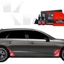 GrizzGlass BodyShield Wheel Arch Protection Film Audi A4 Avant (2019-2024) [4in1]