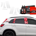 GrizzGlass BodyShield Car Pillar Protective Film Mitsubishi ASX Facelift (2024-2025) [10in1]