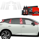 GrizzGlass BodyShield Car Pillar Protective Film Nissan Qashqai 3 (2021-2024) [10in1]