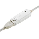 Roline USB 2.0 καλώδιο επέκτασης USB-A αρσενικό σε USB-A θηλυκό 12 m λευκό (12.04.1086)