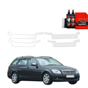 GrizzGlass BodyShield Door Sill Protection Film Mercedes Benz C-Class S204 Kombi (2007-2011) [4in1]