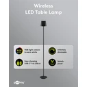 GOOBAY επιτραπέζιο φωτιστικό 76573 RGBW, dimmable, επαναφορτιζόμενο έως 122.3cm, μαύρο
