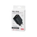 Wall Charger 2x USB-A QC 3.0 18W BLOW Black