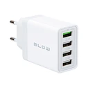 30W Wall Charger 4x USB-A (1x QC3.0) BLOW DM-76-026 White