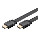 Καλώδιο HDMI Goobay 77133 με Ethernet, Flat, 8K/60Hz, 48 Gbps, 1M, Μαύρο