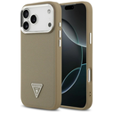 Guess Grained Triangle Logo MagSafe Apple iPhone 17 Pro brown