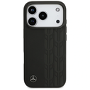 Mercedes Leather Laurel Leaves MagSafe Apple iPhone 17 Pro black