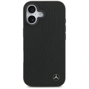 Mercedes Leather Large Laurel Leave MagSafe Apple iPhone 17 black