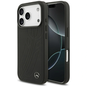 Mercedes Leather Large Laurel Leave MagSafe Apple iPhone 17 Pro black