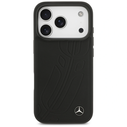 Mercedes Leather Large Laurel Leave MagSafe Apple iPhone 17 Pro black