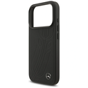 Mercedes Leather Large Laurel Leave MagSafe Apple iPhone 17 Pro black