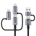 USAMS Data Cable 6in1 Digital Display Aluminium Alloy Fast Charging 240W 1.2m