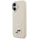 Karl Lagerfeld Karl & Choupette Pins MagSafe Apple iPhone 17 beige