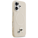 Karl Lagerfeld Karl & Choupette Pins MagSafe Apple iPhone 17 beige