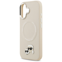 Karl Lagerfeld Karl & Choupette Pins MagSafe Apple iPhone 17 beige