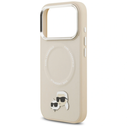 Karl Lagerfeld Karl & Choupette Pins MagSafe Apple iPhone 17 Pro beige