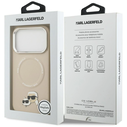 Karl Lagerfeld Karl & Choupette Pins MagSafe Apple iPhone 17 Pro beige